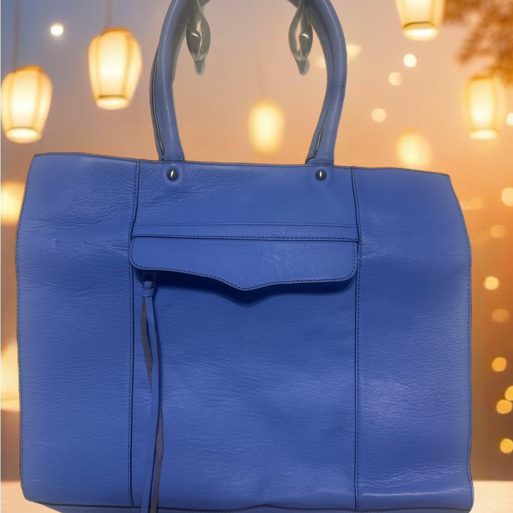 Rebecca Minkoff Blue Leather Tote Bag
